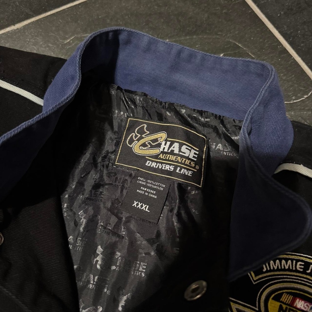 2006 Y2K Chase Authentics Drivers Line Jimmie Johnson #48 Nascar Jacket - 3XL - Picture 4 of 7